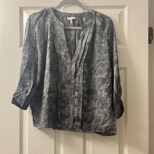 Joie Charcoal Patterned Blouse